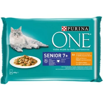 Purina ONE Senior 7+ Huhn In Sauce 48x85g 1 Purina ONE Senior 7+ Huhn In Sauce 48x85g