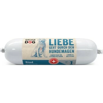 NaturaDog Wurst Rind & Reis 25x200 G 1 NaturaDog Wurst Rind & Reis 25x200 G