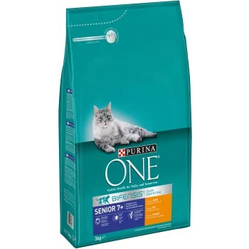 Purina ONE Senior 7+ Huhn & Vollkorn 3kg 1 Purina ONE Senior 7+ Huhn & Vollkorn 3kg